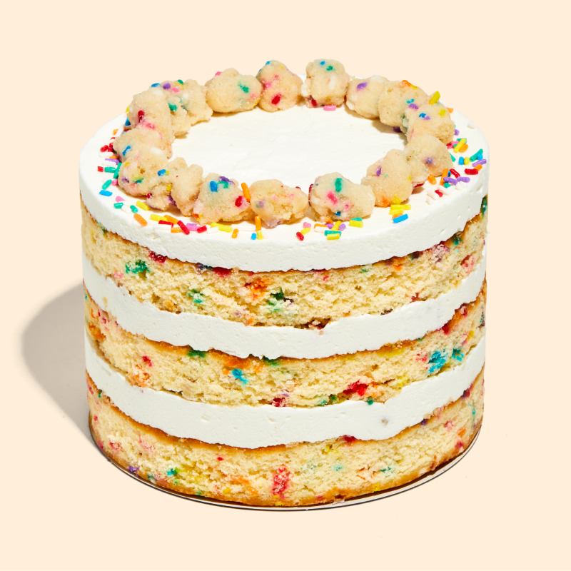 A side view of the 6" Birthday Cake.